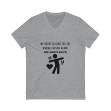 Load image into Gallery viewer, Unisex Jersey Short Sleeve V-Neck Tee