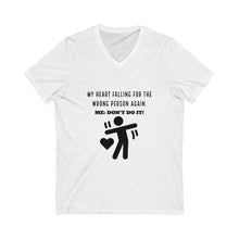 Load image into Gallery viewer, Unisex Jersey Short Sleeve V-Neck Tee