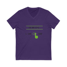 Load image into Gallery viewer, Unisex Jersey Short Sleeve V-Neck Tee
