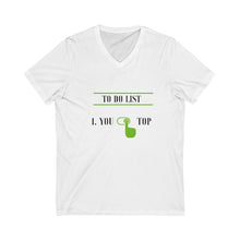 Load image into Gallery viewer, Unisex Jersey Short Sleeve V-Neck Tee
