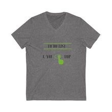 Load image into Gallery viewer, Unisex Jersey Short Sleeve V-Neck Tee
