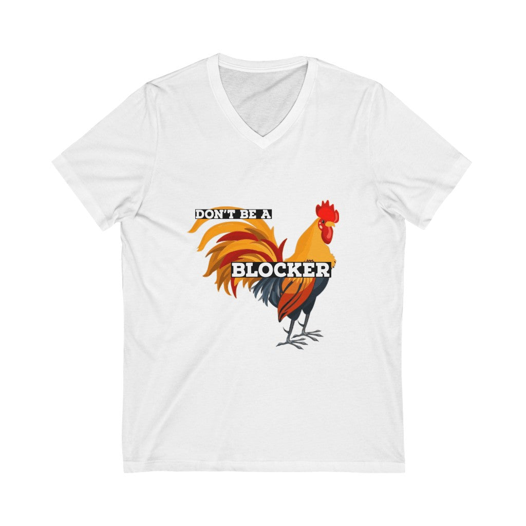 Cock Blocker Short Sleeve V-Neck Tee