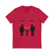 Load image into Gallery viewer, Fool In Love Short Sleeve V-Neck Tee
