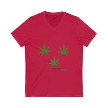 Load image into Gallery viewer, Shades of Green Short Sleeve V-Neck Tee
