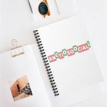 Load image into Gallery viewer, Antisocial Spiral Notebook - Ruled Line
