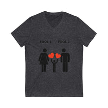 Load image into Gallery viewer, Fool In Love Short Sleeve V-Neck Tee
