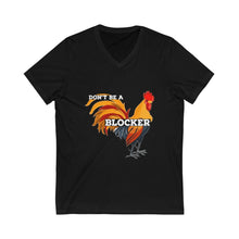Load image into Gallery viewer, Cock Blocker Short Sleeve V-Neck Tee
