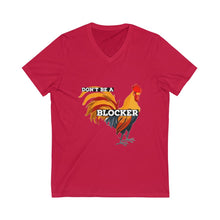 Load image into Gallery viewer, Cock Blocker Short Sleeve V-Neck Tee
