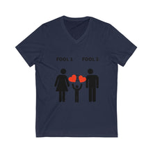 Load image into Gallery viewer, Fool In Love Short Sleeve V-Neck Tee
